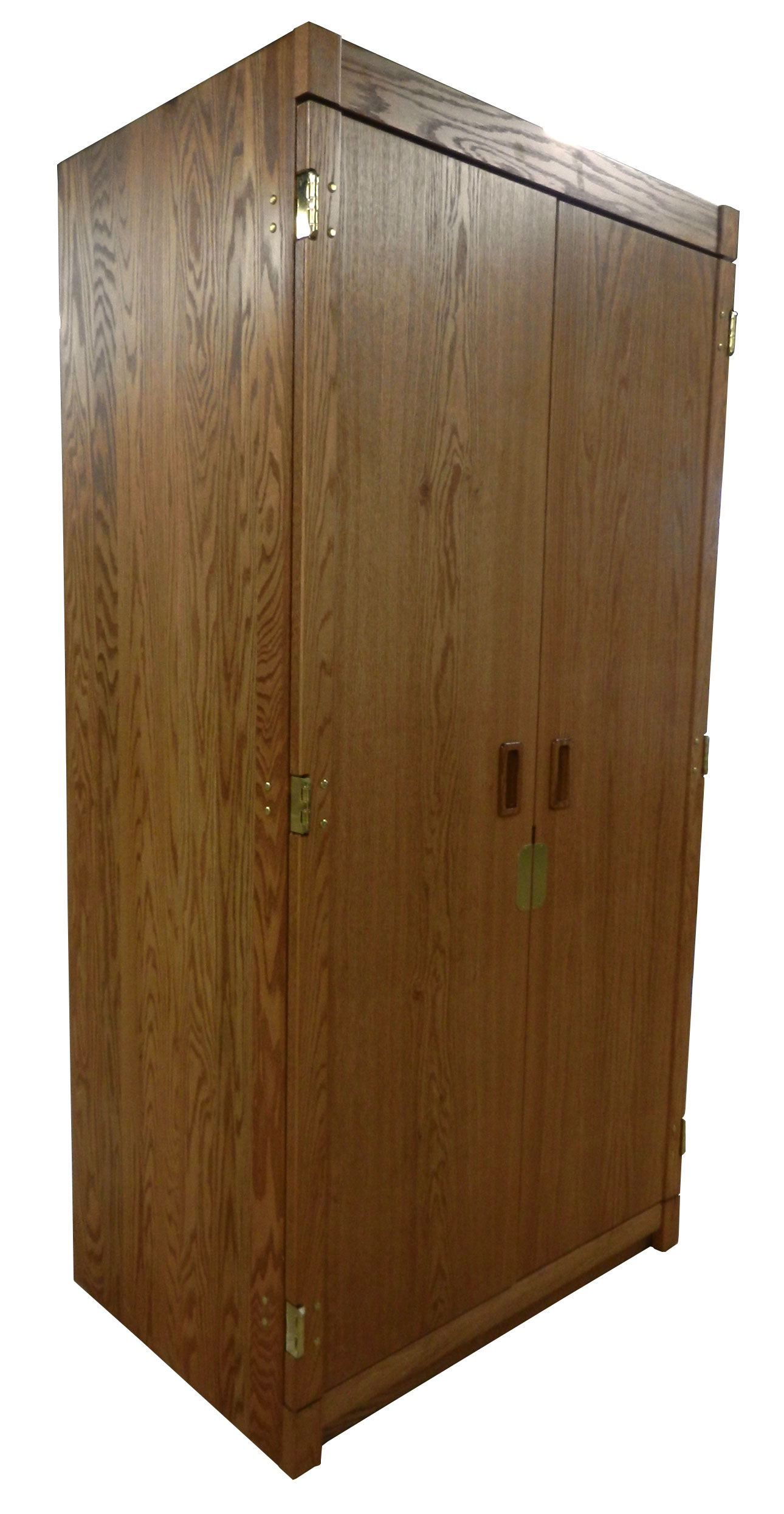 Woodcrest Double Door Wardrobe w\/Interior Shelf & Clothes Rod, 42"W, 60"H